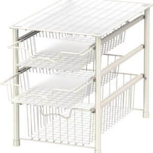 Stackable Sliding Basket Storage 3-Tier