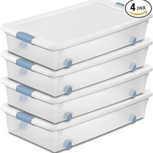 Under-Bed Bins Stackable Hard