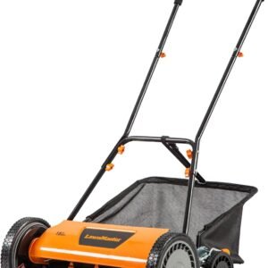 Push Reel Lawn Mower 18-inch 5-Blade LawnMaster LMRM1801