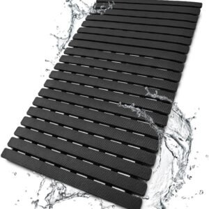 Shower Mat Non Slip Bathtub Mat with Suction Cups and Drain Holes