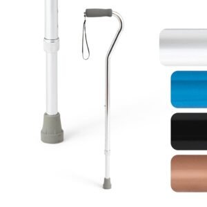 Walking Cane Medline Aluminum-Chrome