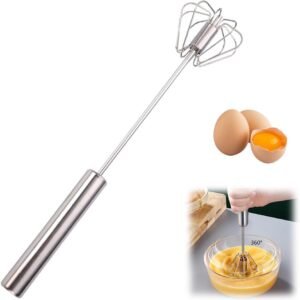 Automatic Stainless Steel Whisk - Handheld Kittchen Gadget